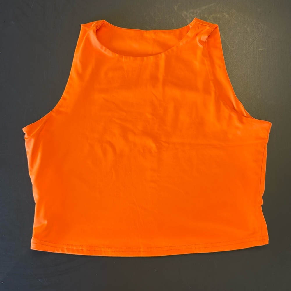 Bright orange tank top XL